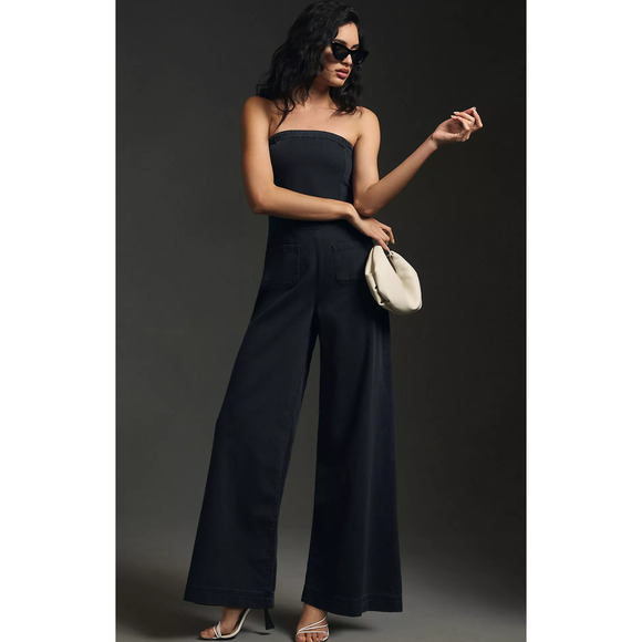 Pilcro Wide-Leg Denim Jumpsuit - New Size 4